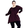 thumbnail image 1 of Avenue Women's Plus Size Tiarne Textured Tunic, 1 of 2