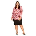 thumbnail image 1 of Avenue Women's Plus Size Tie Dye Print Top, 1 of 2