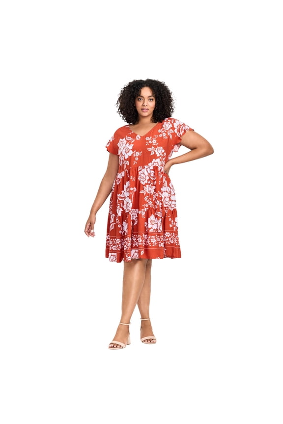 Women's Plus Size Unwind Tiers Dress
