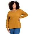 thumbnail image 1 of Avenue Women's Plus Size V-Neck Criss-Cross Top, 1 of 2