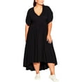 thumbnail image 1 of Avenue Womens Maxi Scoop Neck Maxi Dress, 1 of 3