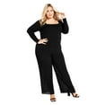 thumbnail image 1 of Avenue Women's Plus Size Victoria Pleated Pull On Pant, 1 of 2