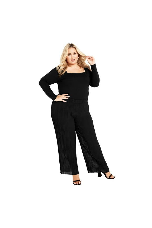 Women's Plus Size Victoria Pleated Pull On Pant