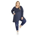 thumbnail image 1 of Avenue Women's Plus Size Waffle Panel Top, 1 of 2