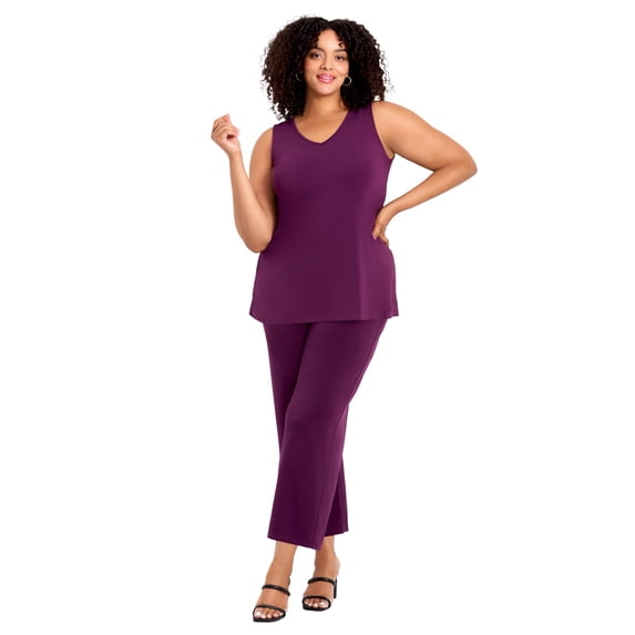 Avenue Women's Plus Size Wide Leg Pant