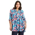 thumbnail image 1 of Avenue Women's Plus Size Zip Front Tunic, 1 of 2