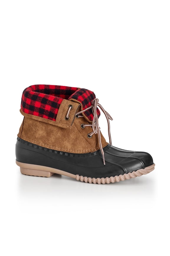 Women's Wide Width Fold Over Collar Boot