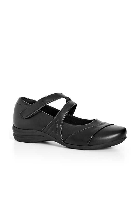Women's Wide Width The Brooklyn Crossover Strap Flat