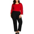 thumbnail image 1 of Avenue Womens Plus Knit Stretch Bootcut Pants, 1 of 3