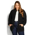 thumbnail image 1 of Avenue Womens Plus Size Polar Fleece Zip Jacket, 1 of 4