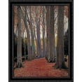 thumbnail image 1 of Avenue of Plane Trees 28x34 Large Black Ornate Wood Framed Canvas Art by Santiago Rusinol, 1 of 2