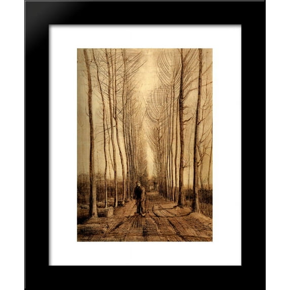 Avenue of Poplars 20x24 Framed Art Print by Vincent van Gogh