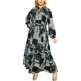 thumbnail image 1 of Aveology Womens Plus Printed  Maxi Dress, 1 of 2