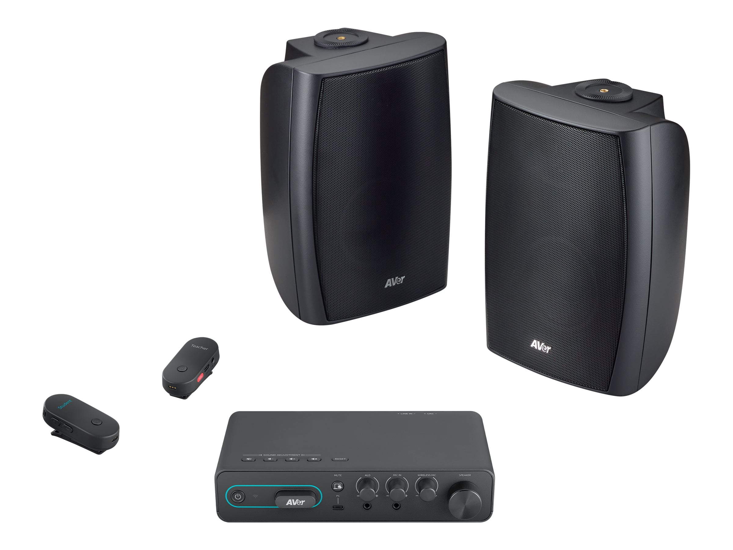 AVer AmpliWave Instructional Audio System with Pendant Mics SAA5