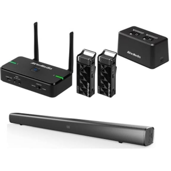 AverMedia  Dual Wireless Teacher Microphone with Soundbar & Wall Mounting Kit