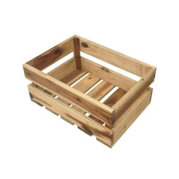 Avera Home Goods  13.5 x 6 in. Crate-Style Wood Planter