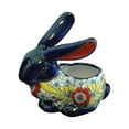 thumbnail image 1 of Avera Products APG007105 10.5 in. Talavera Rabbit Planter - pack of 2, 1 of 1