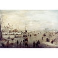 thumbnail image 1 of Avercamp Winter. Nwinter Scene On The Ice. Oil On Wood By Hendrick Avercamp Early 17Th Century. Print by, 1 of 1