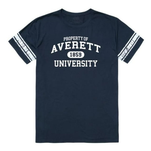 Averett University Cougars Property Football T-Shirt, Navy - Large