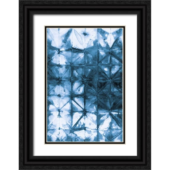 Averinos, Melissa 11x14 Black Ornate Wood Framed with Double Matting Museum Art Print Titled - Kanari IV Indigo