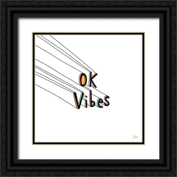 Averinos, Melissa 12x12 Black Ornate Wood Framed with Double Matting Museum Art Print Titled - Cool Saying I