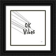 thumbnail image 1 of Averinos, Melissa 12x12 Black Ornate Wood Framed with Double Matting Museum Art Print Titled - Cool Sayings I BW, 1 of 4