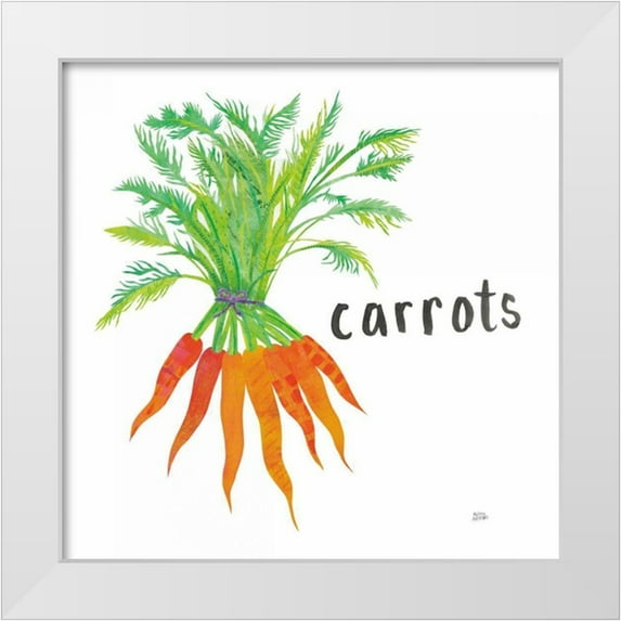 Averinos, Melissa 12x12 White Modern Wood Framed Museum Art Print Titled - Kitchen Garden IV