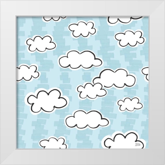 Averinos, Melissa 12x12 White Modern Wood Framed Museum Art Print Titled - Wild About You Pattern II