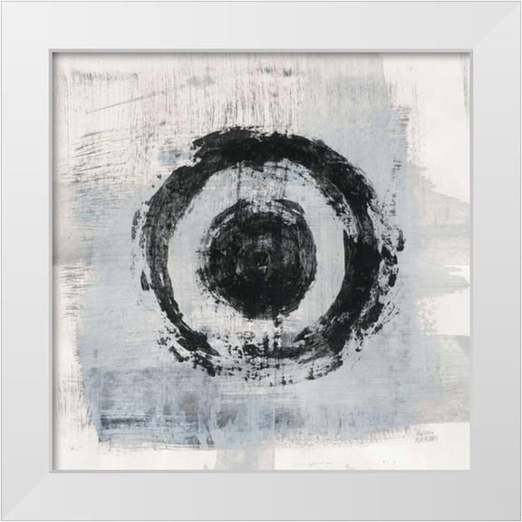 Averinos, Melissa 12x12 White Modern Wood Framed Museum Art Print Titled - Zen Circle II Crop