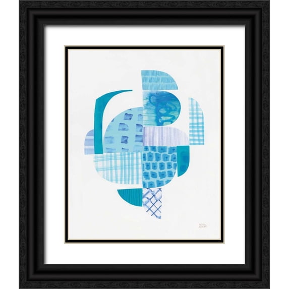 Averinos, Melissa 12x14 Black Ornate Wood Framed with Double Matting Museum Art Print Titled - Fragments IV