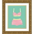 thumbnail image 1 of Averinos, Melissa 12x14 Gold Ornate Wood Framed with Double Matting Museum Art Print Titled - Bathing Beauties III Pastel, 1 of 4