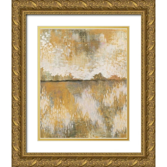 Averinos, Melissa 12x14 Gold Ornate Wood Framed with Double Matting Museum Art Print Titled - Curious Sky
