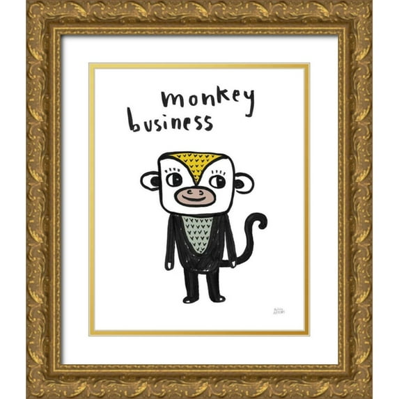 Averinos, Melissa 12x14 Gold Ornate Wood Framed with Double Matting Museum Art Print Titled - Scandy Baby Light II
