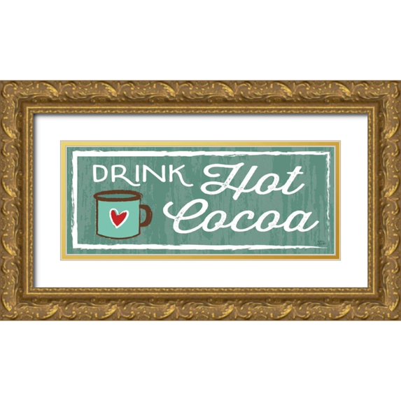 Averinos, Melissa 14x8 Gold Ornate Wood Framed with Double Matting Museum Art Print Titled - Comfy Camping X