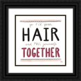thumbnail image 1 of Averinos, Melissa 15x15 Black Ornate Wood Framed with Double Matting Museum Art Print Titled - Fix Your Hair Black, 1 of 4