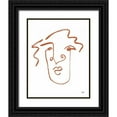 thumbnail image 1 of Averinos, Melissa 15x18 Black Ornate Wood Framed with Double Matting Museum Art Print Titled - Making Faces VIII Terracotta, 1 of 4