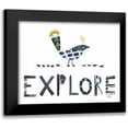 thumbnail image 1 of Averinos, Melissa 18x15 Black Modern Framed Museum Art Print Titled - Bird Words II, 1 of 5