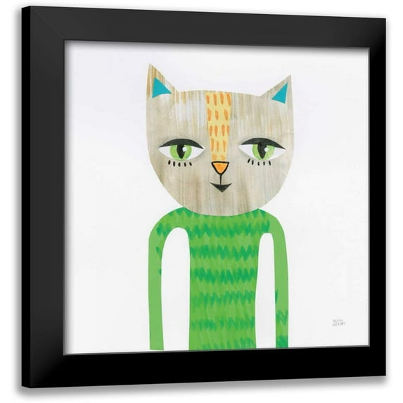 Averinos, Melissa 20x20 Black Modern Framed Museum Art Print Titled - Cool Cats III
