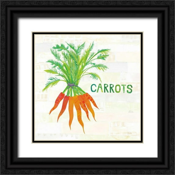 Averinos, Melissa 20x20 Black Ornate Wood Framed with Double Matting Museum Art Print Titled - Kitchen Garden IV v2