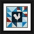thumbnail image 1 of Averinos, Melissa 20x20 Black Ornate Wood Framed with Double Matting Museum Art Print Titled - Modern Americana Farm Quilt VII, 1 of 4