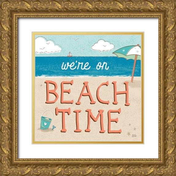 Averinos, Melissa 20x20 Gold Ornate Wood Framed with Double Matting Museum Art Print Titled - Sea and Me IV