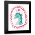 thumbnail image 1 of Averinos, Melissa 20x24 Black Modern Framed Museum Art Print Titled - Unicorn Magic II with Border, 1 of 5