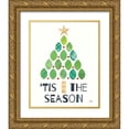 thumbnail image 1 of Averinos, Melissa 20x24 Gold Ornate Wood Framed with Double Matting Museum Art Print Titled - Mod Christmas II, 1 of 4