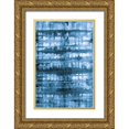 thumbnail image 1 of Averinos, Melissa 23x32 Gold Ornate Wood Framed with Double Matting Museum Art Print Titled - Kanari I Indigo, 1 of 4