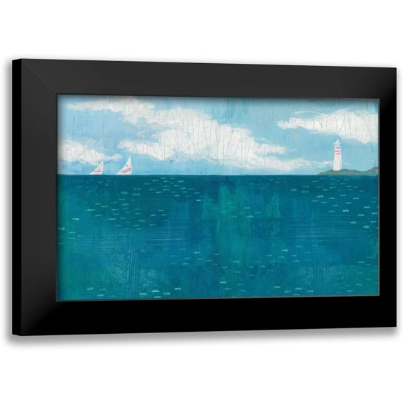 Averinos, Melissa 24x17 Black Modern Framed Museum Art Print Titled - Lighthouse Sail