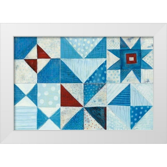Averinos, Melissa 24x17 White Modern Wood Framed Museum Art Print Titled - Modern Americana X