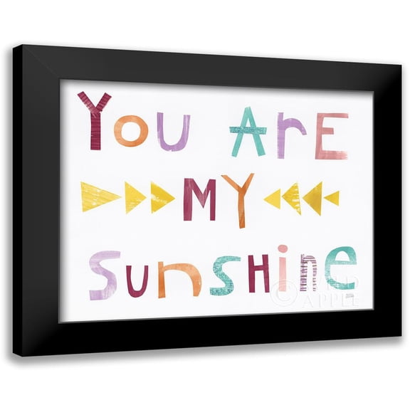 Averinos, Melissa 24x20 Black Modern Framed Museum Art Print Titled - Sweet Sentiments I Pastel