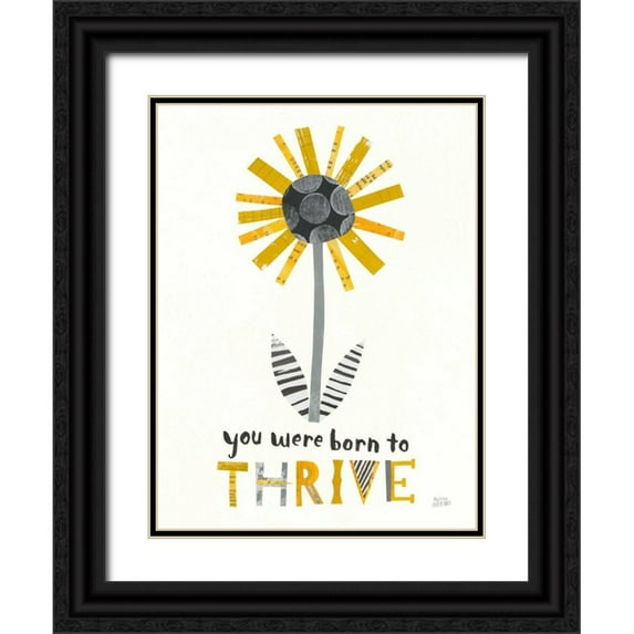 Averinos, Melissa 25x32 Black Ornate Wood Framed with Double Matting Museum Art Print Titled - Bloom Boldly I