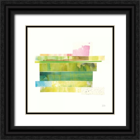 Averinos, Melissa 26x26 Black Ornate Wood Framed with Double Matting Museum Art Print Titled - Stacks IV