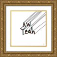 thumbnail image 1 of Averinos, Melissa 26x26 Gold Ornate Wood Framed with Double Matting Museum Art Print Titled - Cool Saying II, 1 of 4